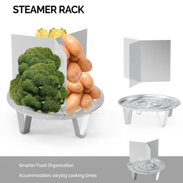 Karl home 24 qt. Stainless Steel Steamer Pot Stock Pot with Water