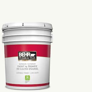 5 gal. Ultra Pure White Hi-Gloss Enamel Interior/Exterior Paint and Primer