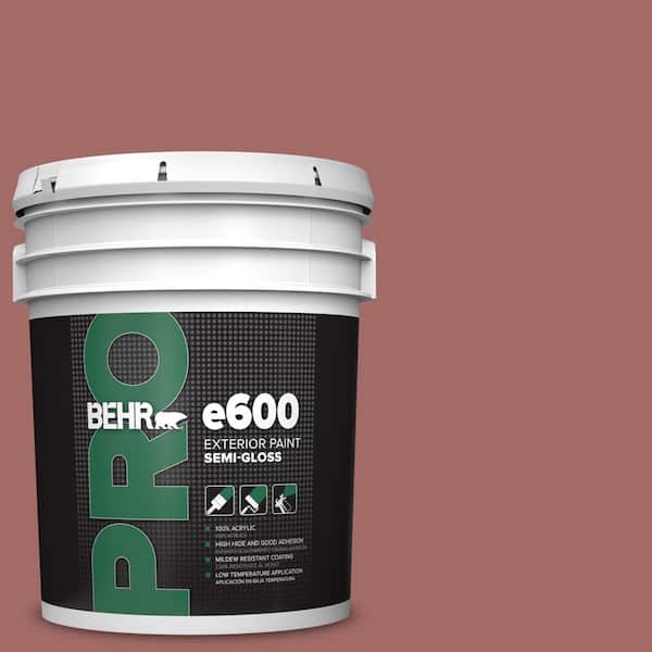 BEHR PRO 5 gal. #S150-5 Vermilion Semi-Gloss Exterior Paint