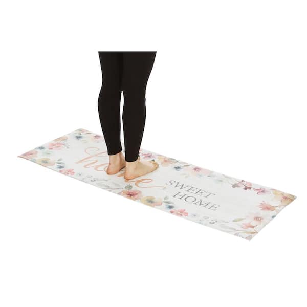 J&V Textiles Scroll 20 x 55 Anti-Fatigue Kitchen Runner Mat Multi