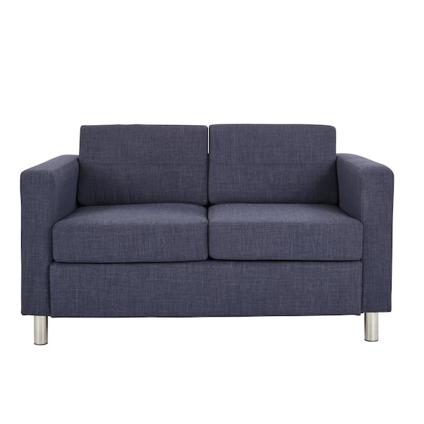 Office Star Products Pacific Navy Fabric Love Seat