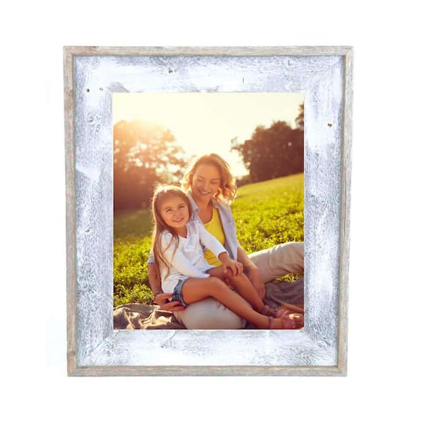 White Wash Frame USA Painted Barnwood Series 18x24 Picture Frames Made with Real Reclaimed Wood