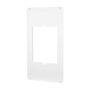 Com-Pak Series 1/10 in. x 12 in. x 21 1/4 in. Metal Adapter Plate White