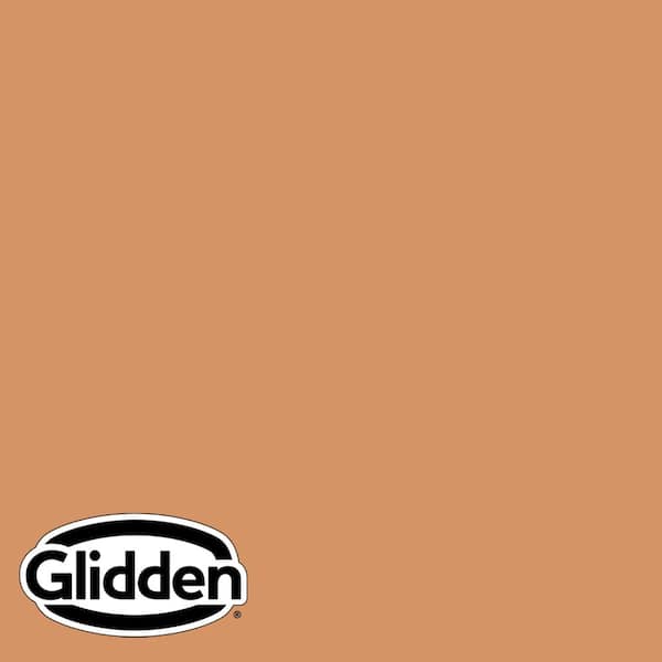 Glidden Premium 5 gal. PPG1201-5 Pumpkin Patch Flat Exterior Latex Paint
