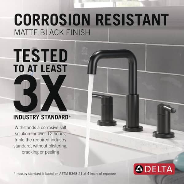 Delta Nicoli 8 in. Widespread 2-Handle Bathroom Faucet in Matte