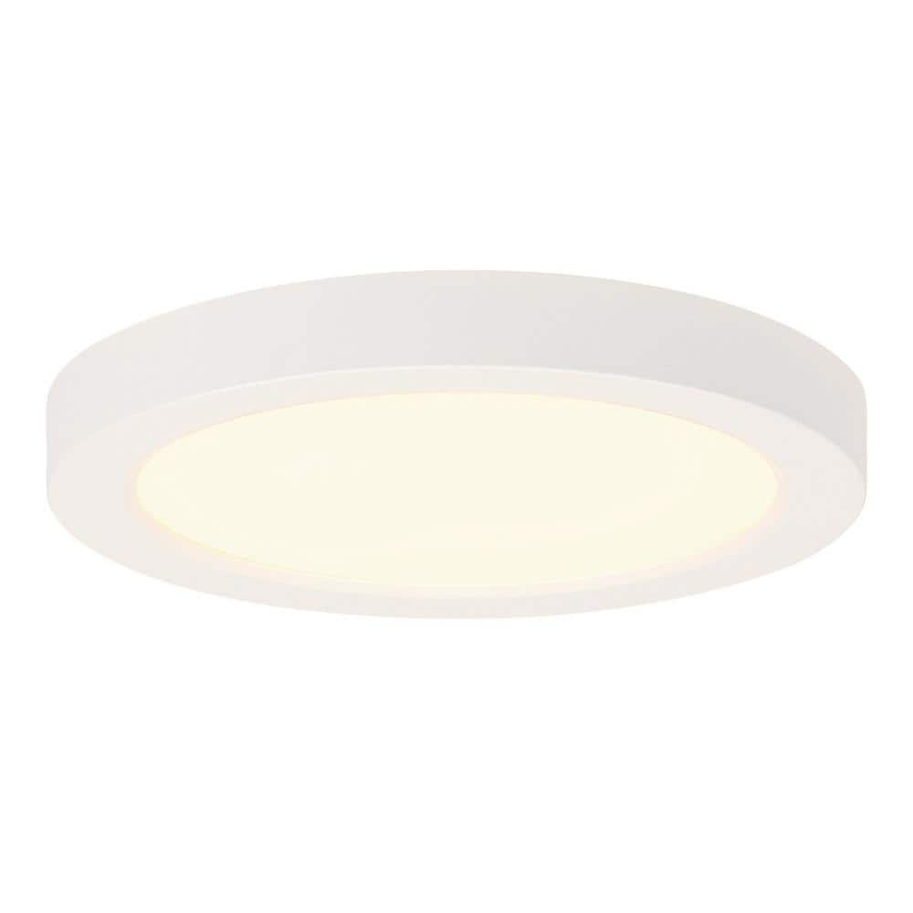 Westinghouse 5 in. 11-Watt White Selectable Integrated LED Flush Mount ...