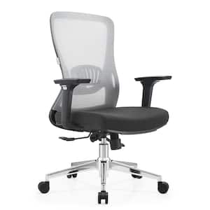Office Chair Ergonomic Mid-Back Mesh Computer Chair with Swivel and Tilt Adorit Series in Light Grey