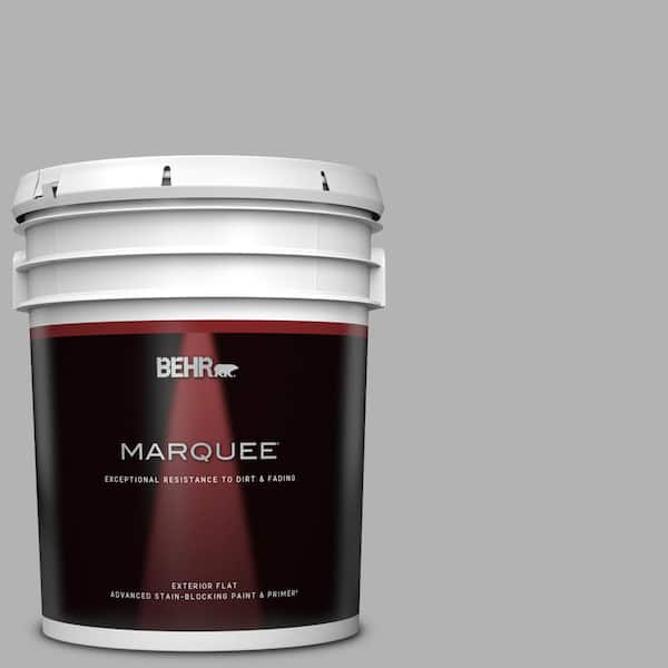 BEHR MARQUEE 5 gal. #770E-3 Pewter Mug Flat Exterior Paint & Primer