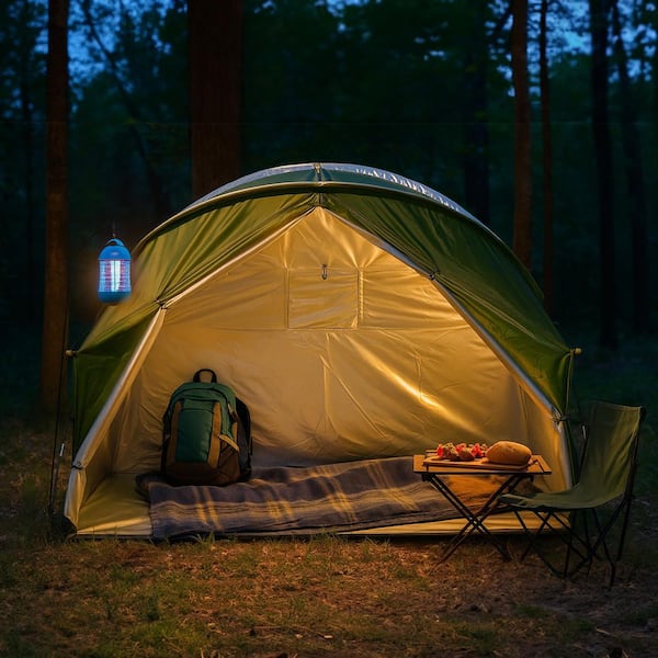 Poloma 1-Person Outdoor Cot Tent with Zippered Door and Ventilation Window  for Camping and Backyard in Green, Without Bed XJ-TENT-G - The Home Depot