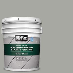 5 gal. #PFC-68 Silver Gray Solid Color Waterproofing Exterior Wood Stain and Sealer