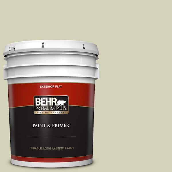 BEHR PREMIUM PLUS 5 gal. #S360-2 Breathe Flat Exterior Paint & Primer