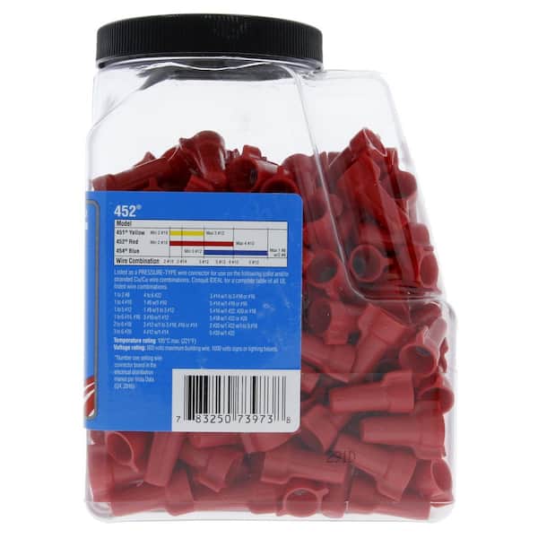 Details about   2,500 WIRE CONNECTORS RED WINGED SCREW-ON NUTS UL 2500/BOX FAST SHIPPING