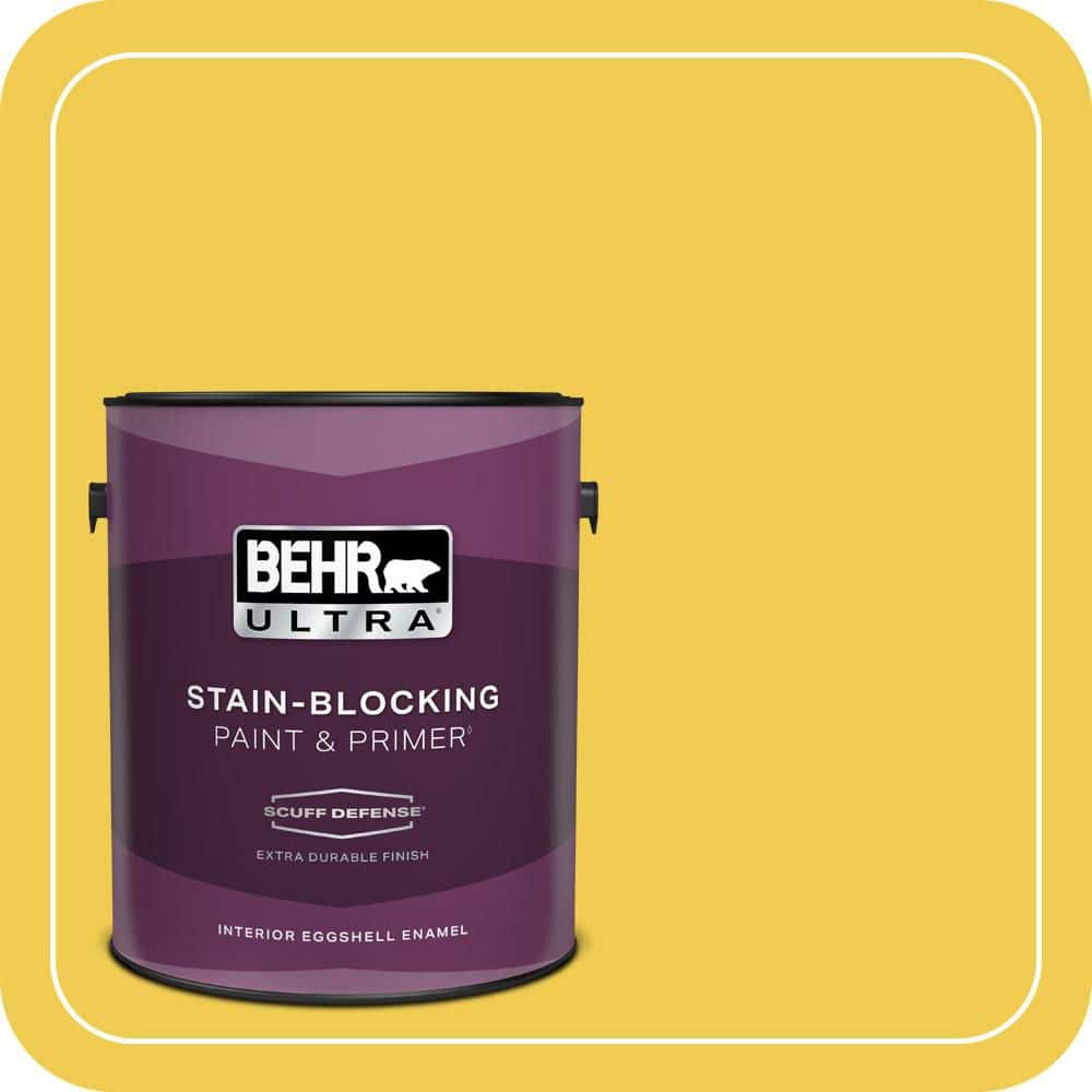 1 gal. #P310-6 Radiant Sun Extra Durable Eggshell Enamel Interior Paint & Primer price history on PriceWatchPro