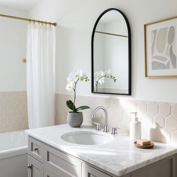 8 in. Widespread Double Handle High Arc Bathroom Sink Faucet with Pop-up Drain Kit in Brushed Nickel