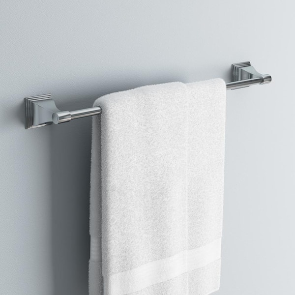 Leonard Collection 24 in. Towel Bar in Chrome