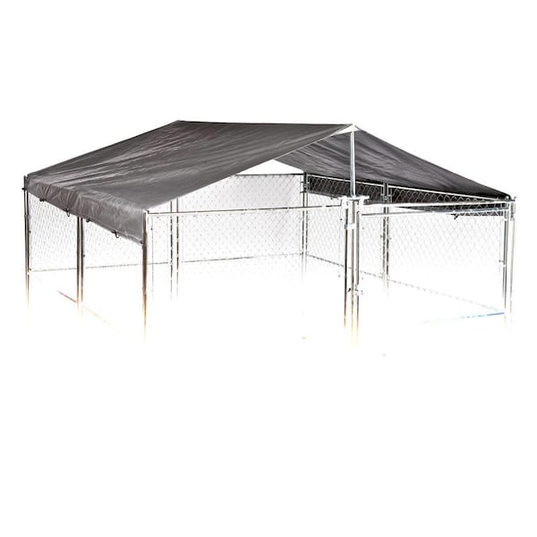 Weatherguard Universal 10 ft. W x 10 ft. L Kennel Cover with Frame