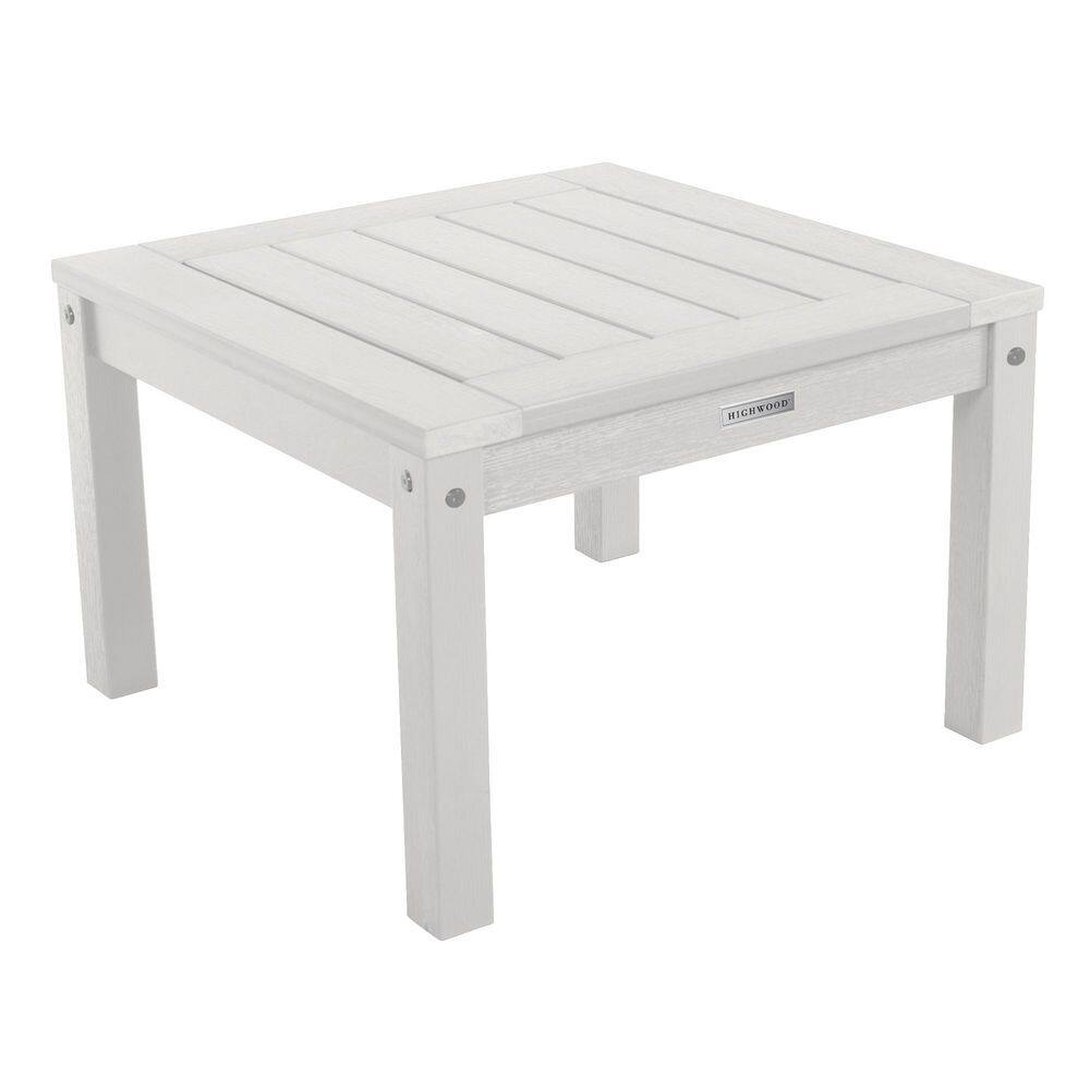 Highwood White Folding Adirondack Outdoor Side Table
