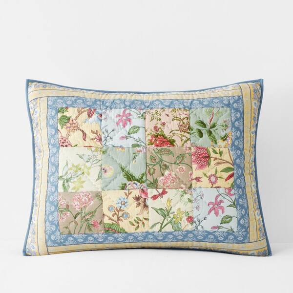 The Company Store Bloom Patchwork Quilted Multi Cotton King Sham 51047F