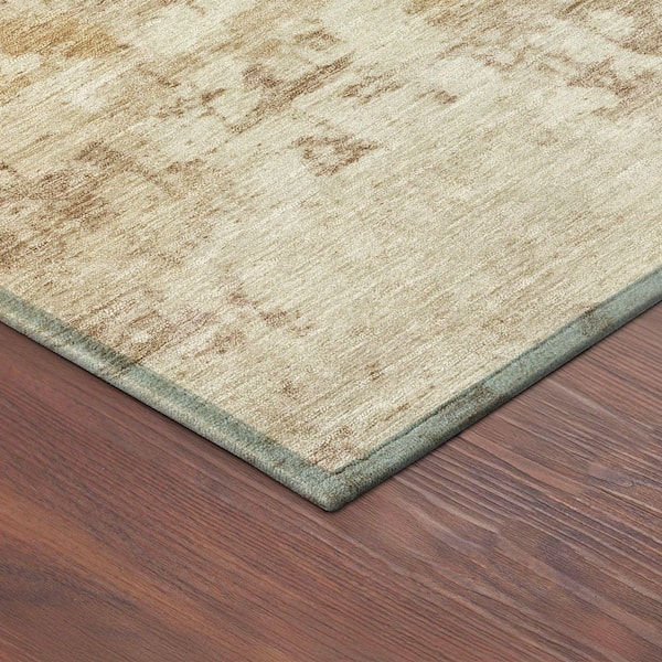 Chantille Machine Washable Indoor/Outdoor Abstract ACN2371 Beige 3 ft. x 5 ft. Area Rug