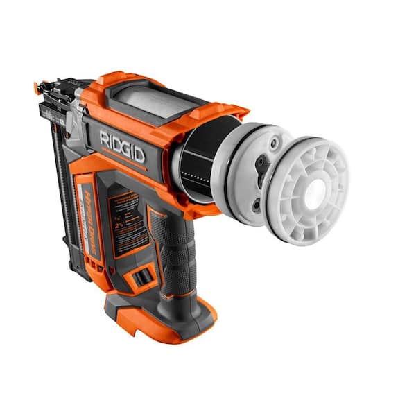 RIDGID - 18V Brushless Cordless HYPERDRIVE 18-Gauge 2-1/8 in. Brad Nailer (Tool Only) Belt Clip, Bag and Sample Nails
