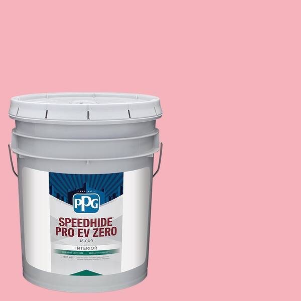 PPG SPEEDHIDE Pro EV Zero 5 gal. PPG1184-3 Powder Rose Flat Interior Paint