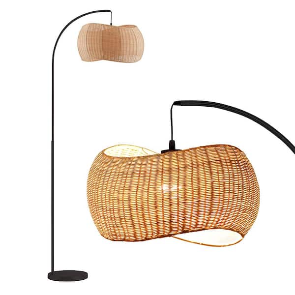 Brightech Wave Pendant 78 in Classic Matte Black Mid-Century