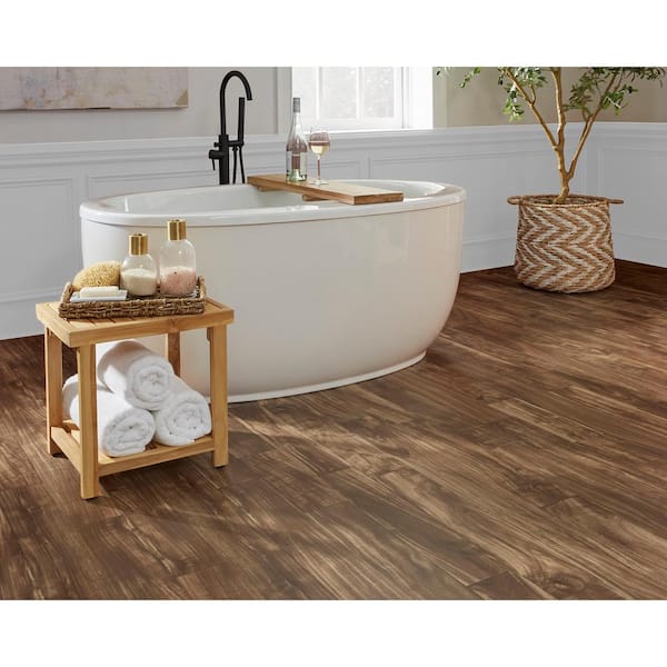 TrafficMaster Take Home Sample - Chocolate Brown Acacia Wood 10