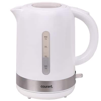 KENMORE 1.7L Cordless 6-Cup Electric Kettle in Silver with 6 Temperature  Pre-Sets, Stainless Steel Tea Kettle KKTK1.7S-D - The Home Depot