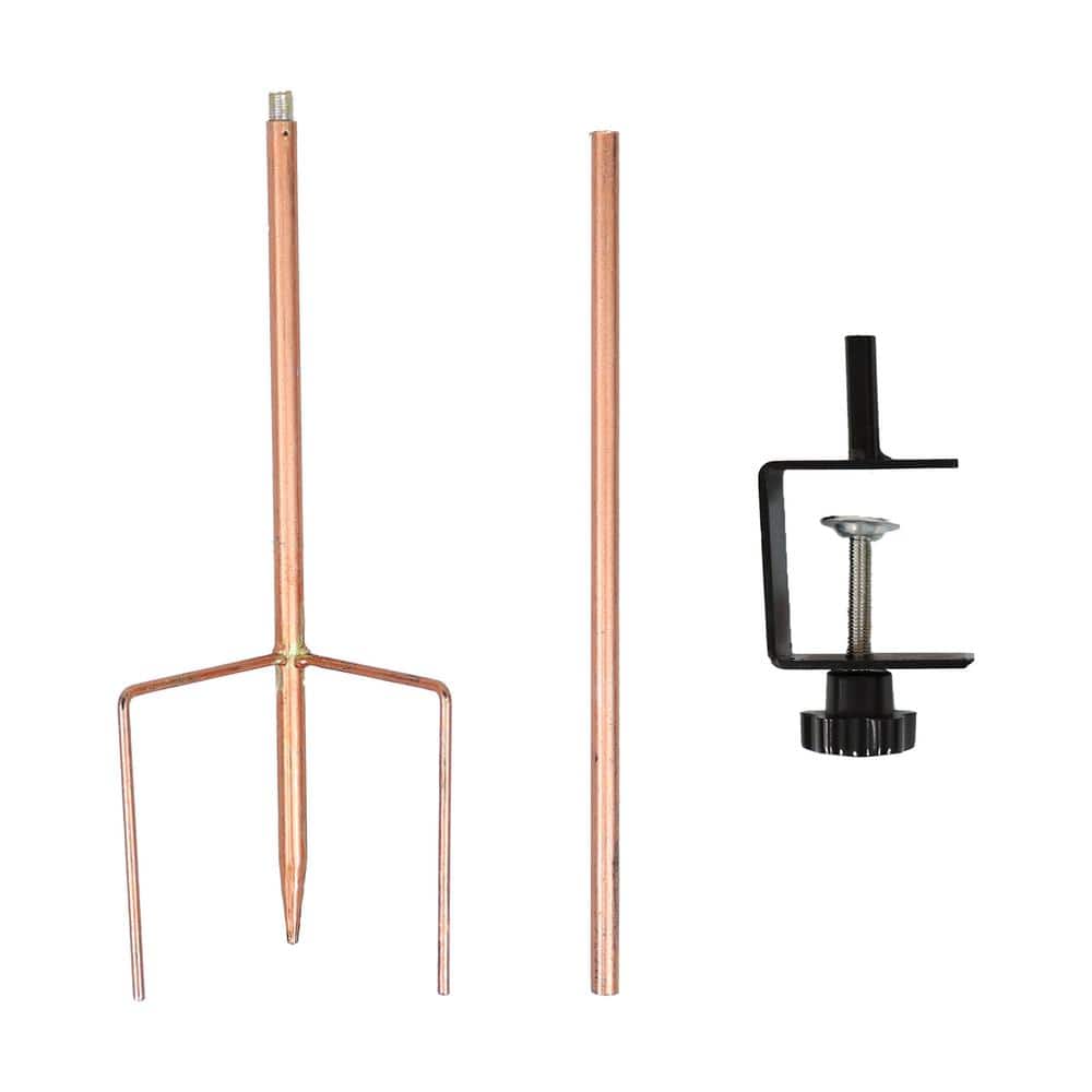 Blooming Sunflower Glass Bird Bath with Iron Stake and Clamp