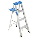 4 ft. Aluminum Step Ladder with 250 lbs. Load Capacity Type I Duty Rating