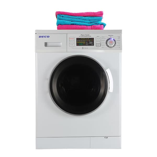 Deco 1.57 cu. ft. 110-Volt White High-Efficiency Compact Vented/Ventless  Electric Version 2 Pro All-in-One Washer Dryer Combo DC 4400 N / W - The  Home Depot