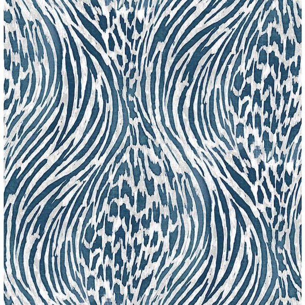 Brewster Home Fashions Deja Blue Floral Wallpaper | The Home Depot Canada