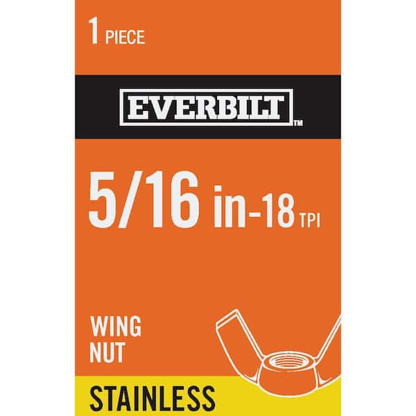 Everbilt 5/16 in.-18 Stainless Steel Wing Nut