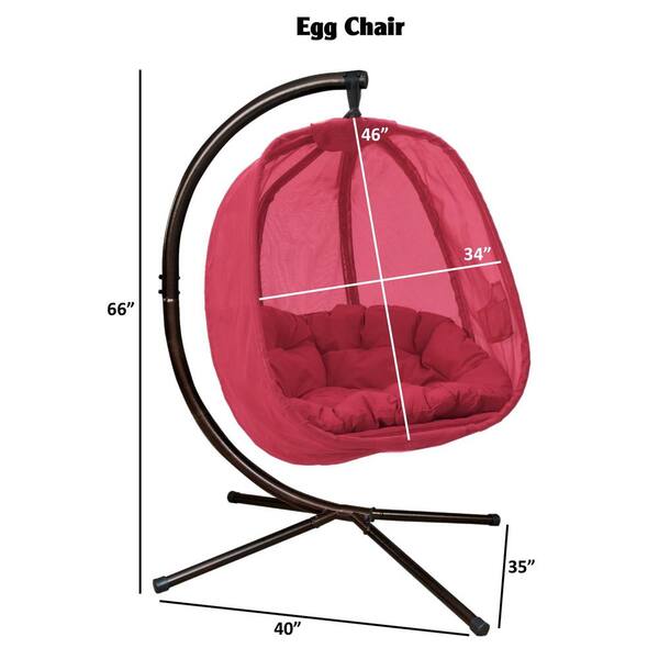 bologna single hanging egg chair