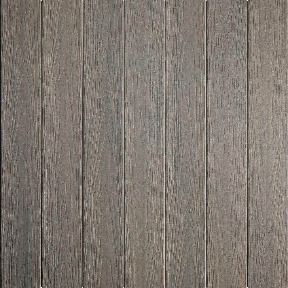 Astir 1 in. x 5-1/2 in. x 1 ft. Seaside Mist Grooved Edge Capped Composite 