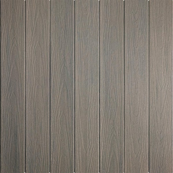 Fiberon Astir 1 in. x 5-1/2 in. x 1 ft. Seaside Mist Grooved Edge ...