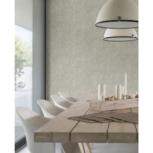 Grey Modern Wood Metallic Non-Pasted Non-Woven Paper Wallpaper