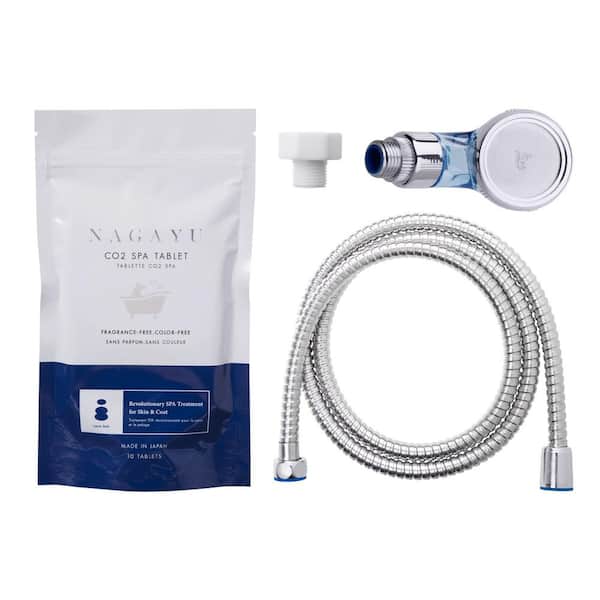 NAGAYU CO2 Pet Skincare Grooming Starter Kit with Shower Head and SPA Tablets (10-Tablets)