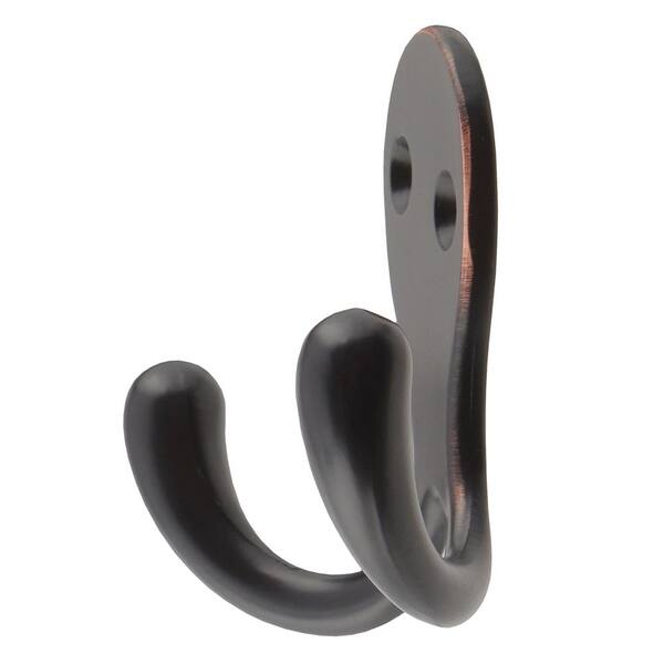 Everbilt Oil-Rubbed Bronze Double Robe Hook 15706 - The Home Depot