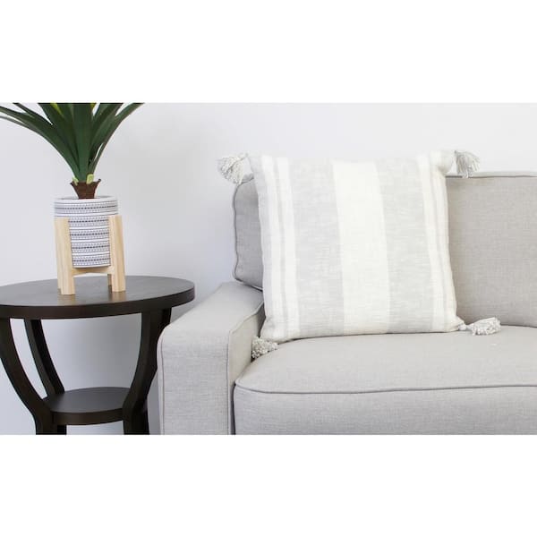 Ikea Sofia Grey and White Stripe Cushion Cover 16" 18" 20" 22" 24" 