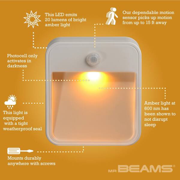 mr beams amber night light