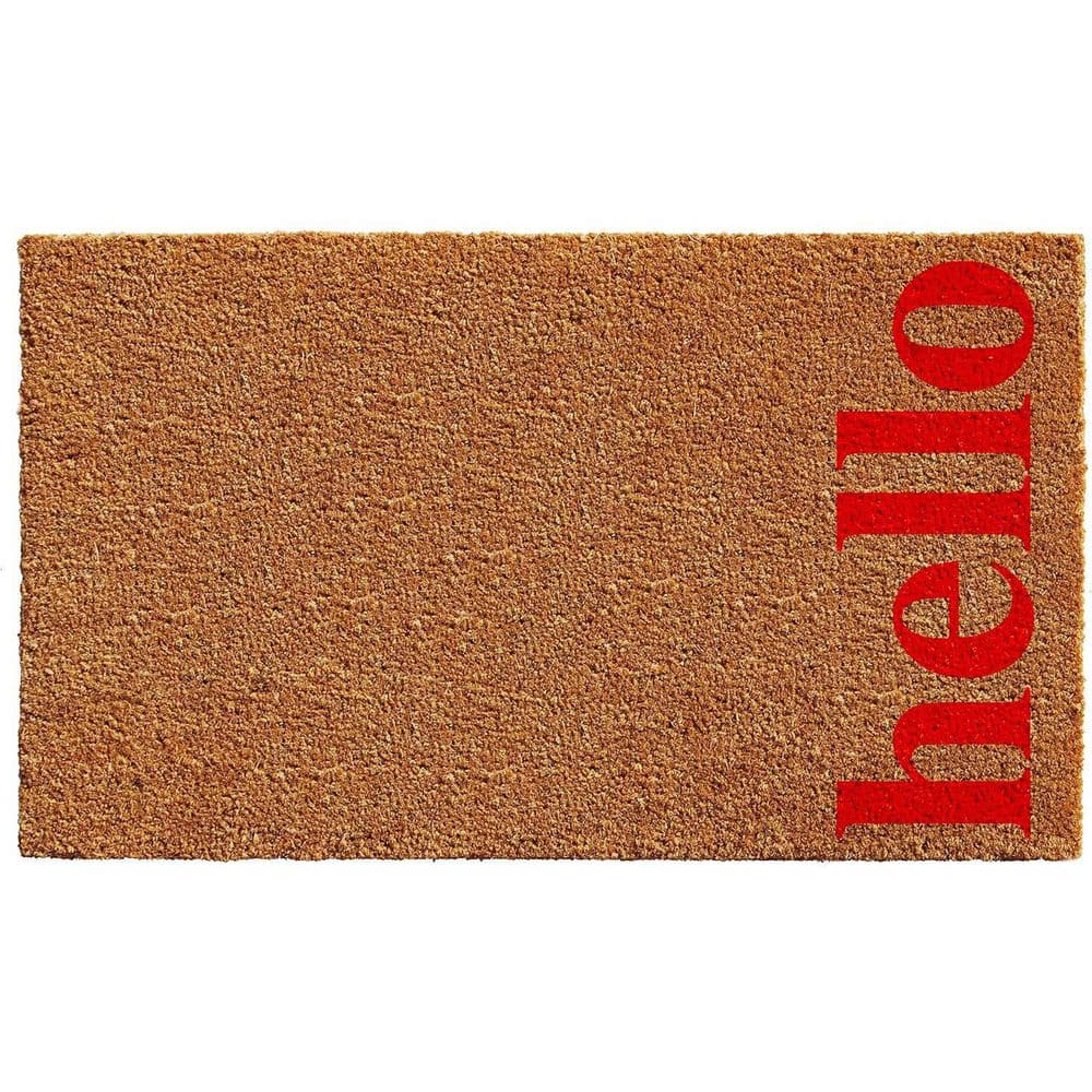 Multi-Colored 29 in. x 17 in. Coir Outdoor Door Mat price history on PriceWatchPro