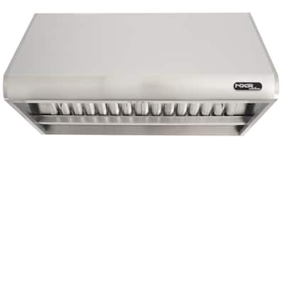36 in. 900 CFM Professional Style Stainless Steel Range Hood with Stainless Steel Baffles