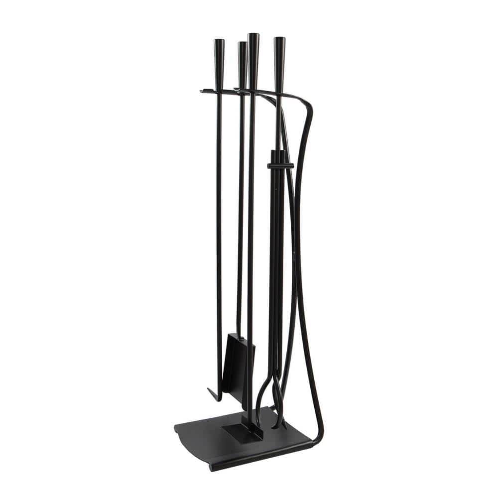 Modern Park Avenue 32.5 in. Tall 5-Piece Black Fireplace Tool Set price history on PriceWatchPro