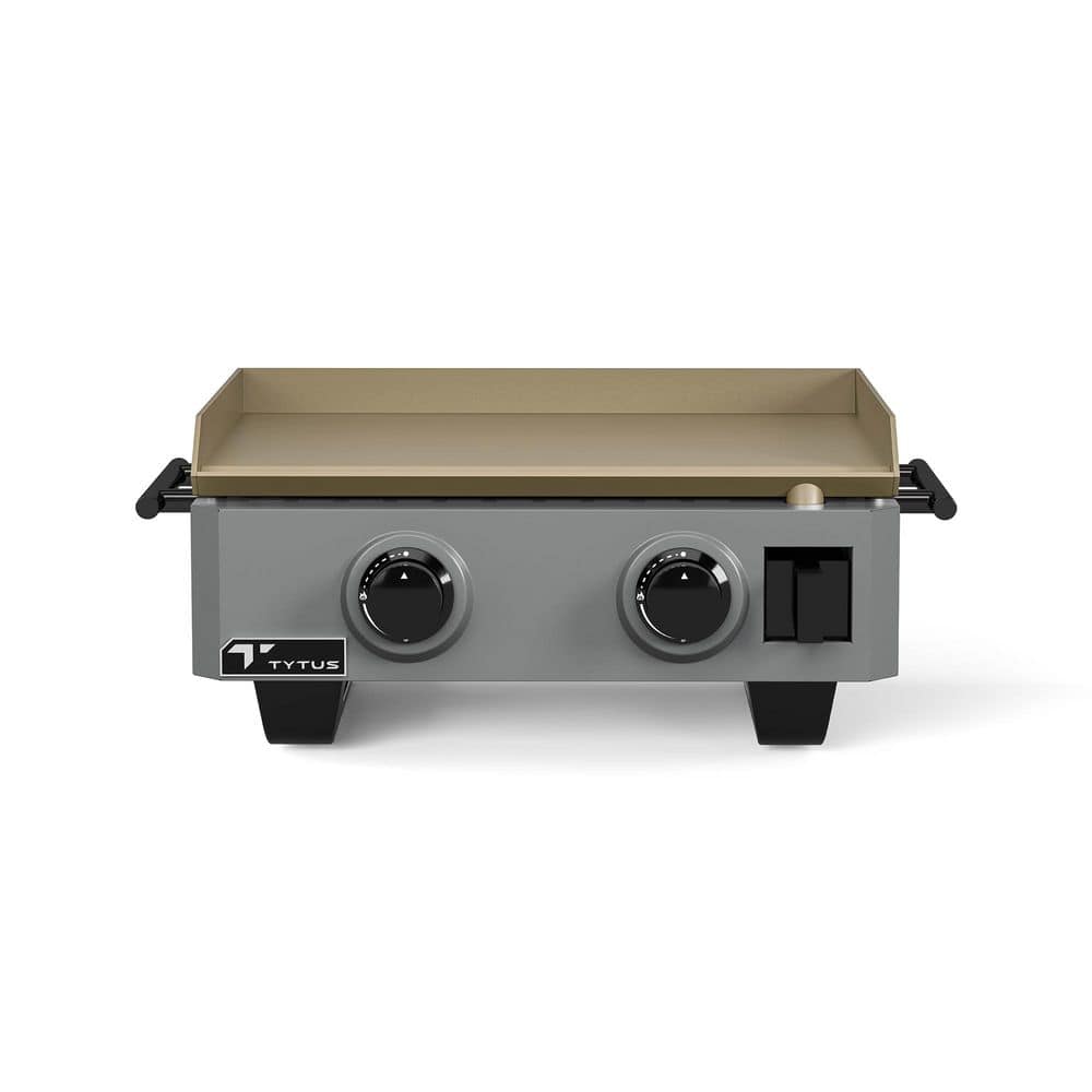 Emberwood Portable Gas Griddle Grill in Gunmetal Gray