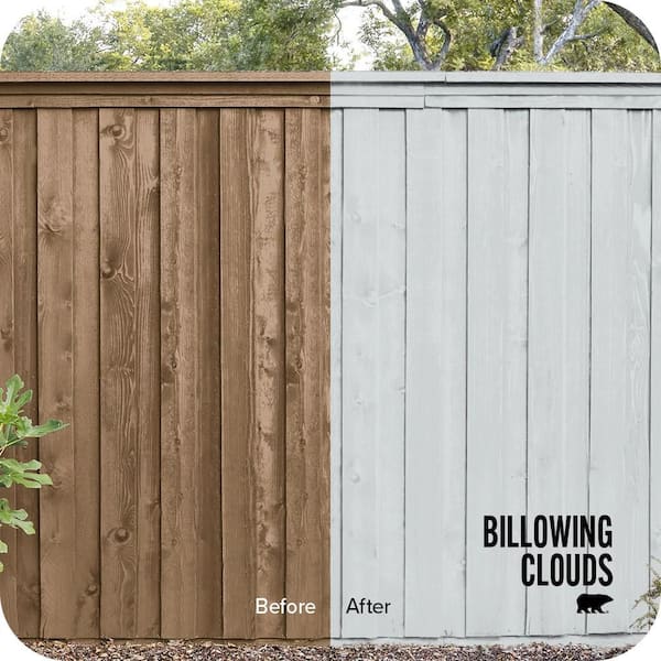 1 gal. #HDC-CT-16 Billowing Clouds Solid Color House and Fence Exterior Wood Stain