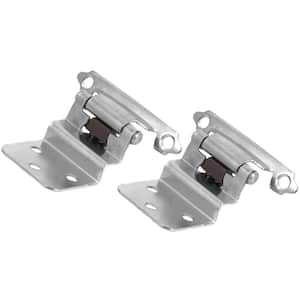Inset Polished Chrome 3/8 in. Self-Closing Hinge (1-Pair)