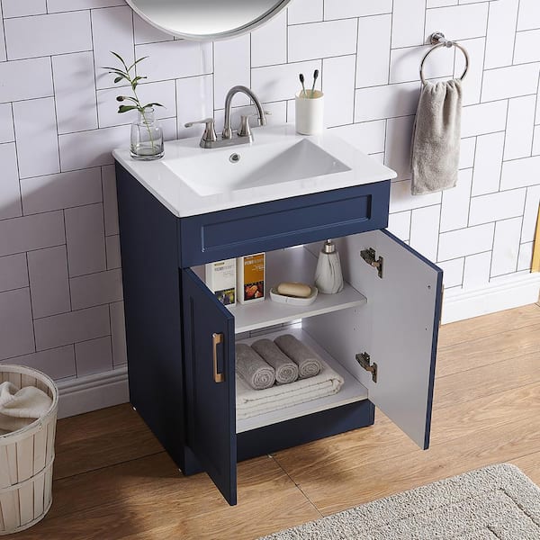 VC CUCINE 24 in. W x 18 in. D x 32 in. H Modern Freestanding