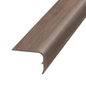Anchor Gray 9.39 mm. Thick x 1.88 in. Wide x 78.7 in. Length Vinyl Stair Nose Molding