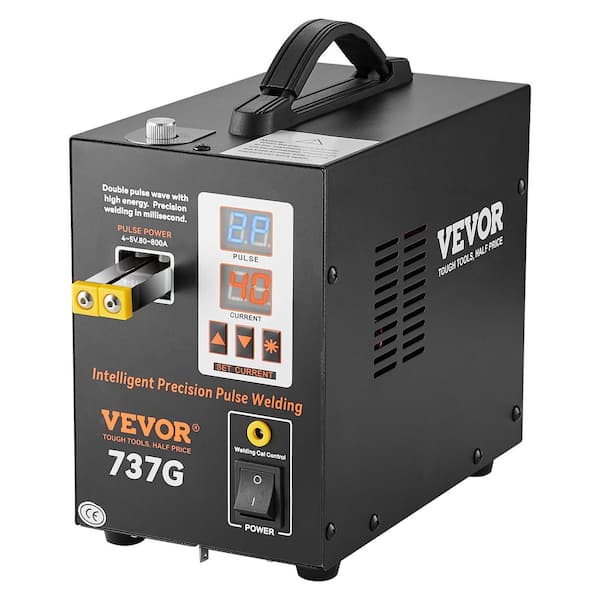 737G Battery TIG Welding Machine 0.15mm Portable Pulse Spot Welder 110-Volt 800 Amp for 18650 14500 Lithium Batteries